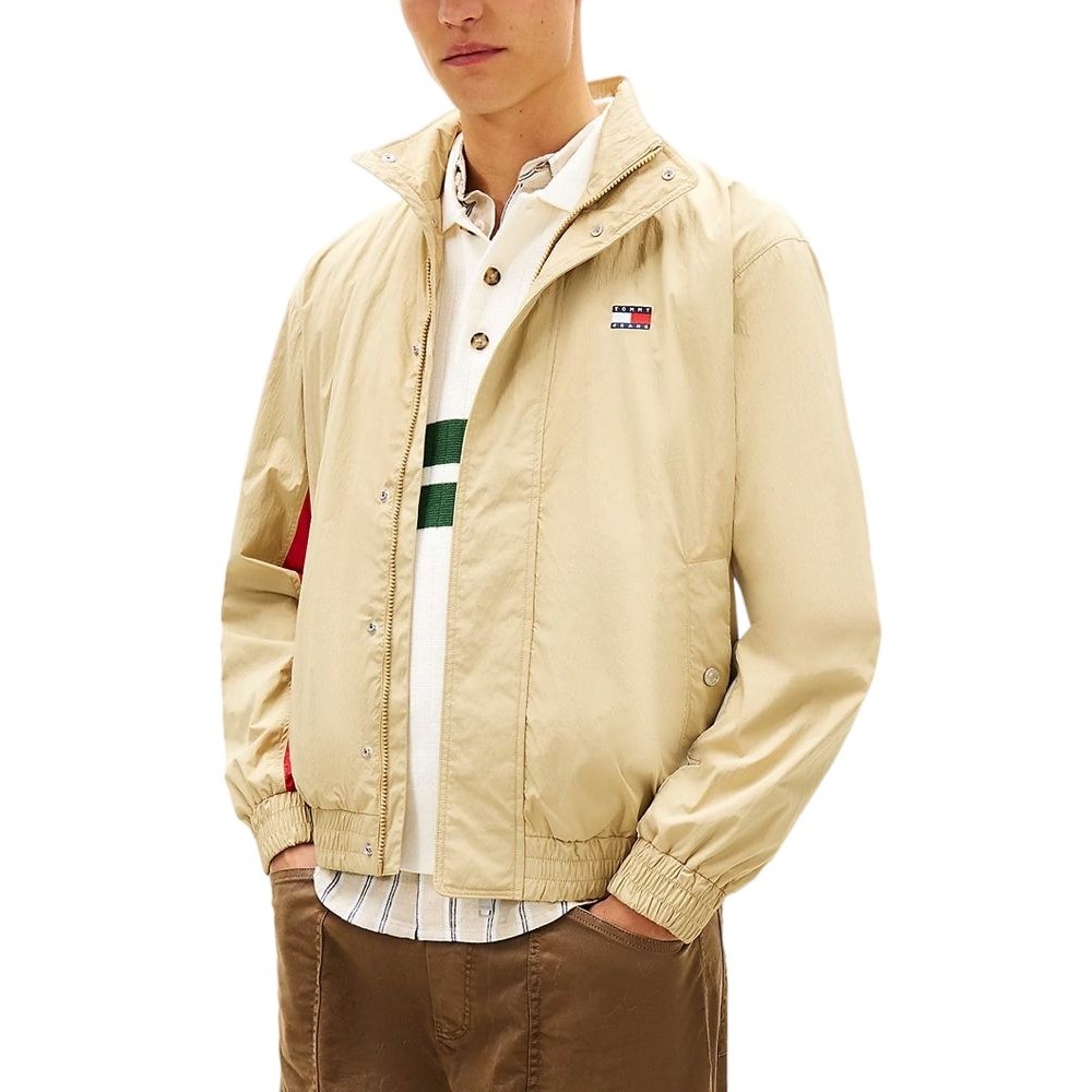 TOMMY JEANS HERITAGE FLAG JACKET EXT ΜΠΟΥΦΑΝ ΑΝΔΡΙΚΟ BEIGE