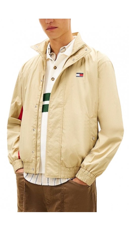 TOMMY JEANS HERITAGE FLAG JACKET EXT ΜΠΟΥΦΑΝ ΑΝΔΡΙΚΟ BEIGE