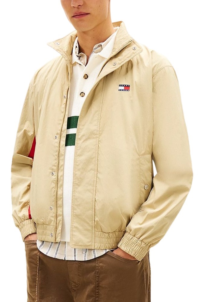 TOMMY JEANS HERITAGE FLAG JACKET EXT ΜΠΟΥΦΑΝ ΑΝΔΡΙΚΟ BEIGE