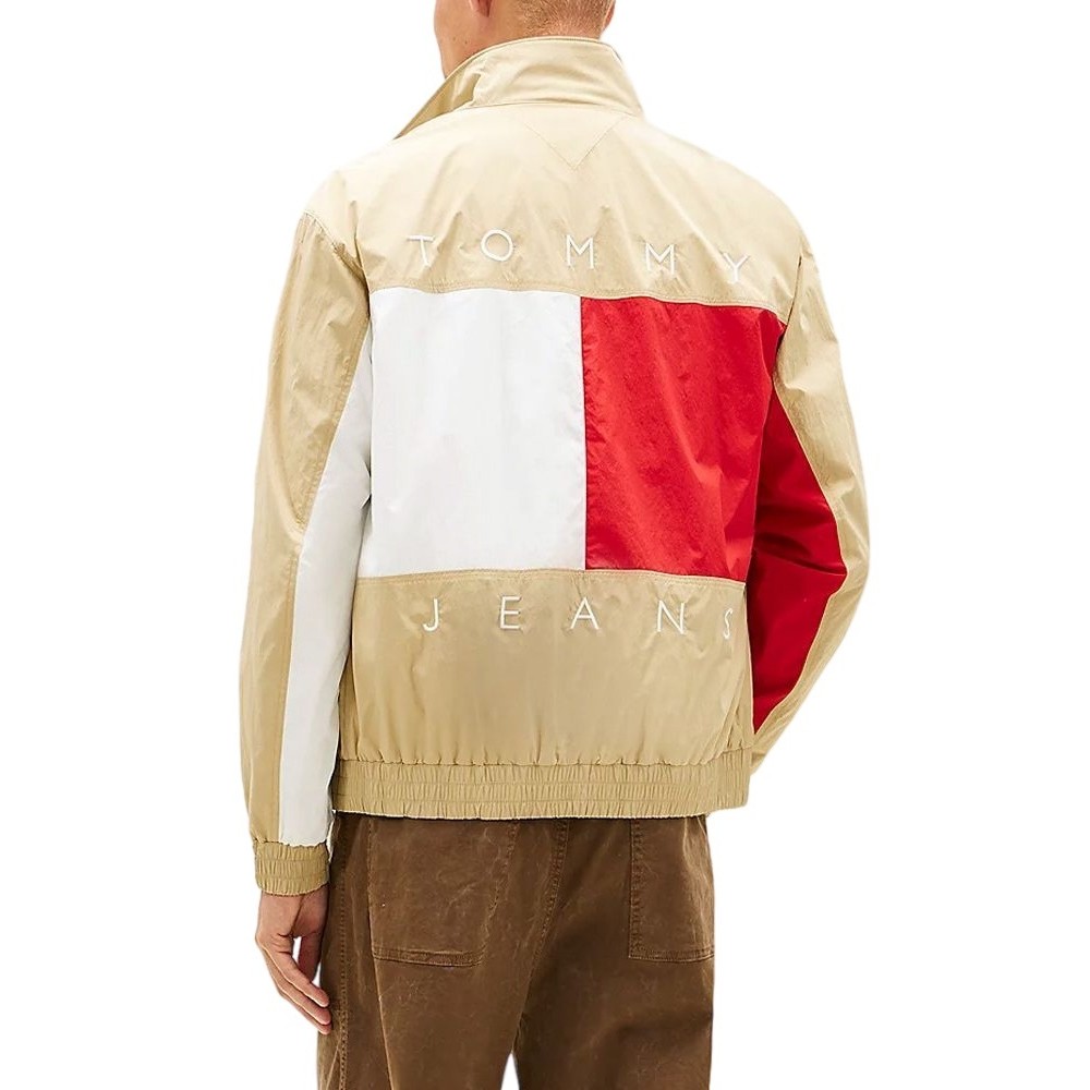 TOMMY JEANS HERITAGE FLAG JACKET EXT ΜΠΟΥΦΑΝ ΑΝΔΡΙΚΟ BEIGE