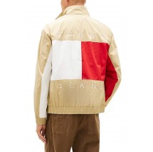 TOMMY JEANS HERITAGE FLAG JACKET EXT ΜΠΟΥΦΑΝ ΑΝΔΡΙΚΟ BEIGE