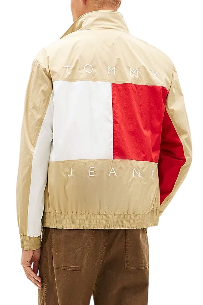 TOMMY JEANS HERITAGE FLAG JACKET EXT ΜΠΟΥΦΑΝ ΑΝΔΡΙΚΟ BEIGE