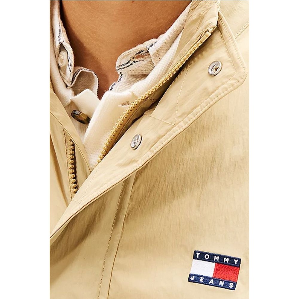TOMMY JEANS HERITAGE FLAG JACKET EXT ΜΠΟΥΦΑΝ ΑΝΔΡΙΚΟ BEIGE