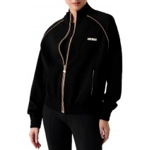GUESS GEORGIA HIGH NECK FULL ZIP ΖΑΚΕΤΑ ΦΟΥΤΕΡ ΓΥΝΑΙΚΕΙΑ BLACK