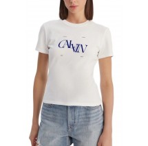 CALVIN KLEIN JEANS SEASONAL GRAPHIC SLIM T-SHIRT ΜΠΛΟΥΖΑ ΓΥΝΑΙΚΕΙΑ BRIGHT WHITE