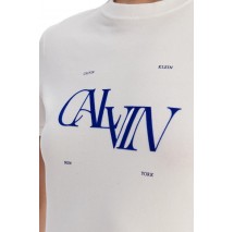 CALVIN KLEIN JEANS SEASONAL GRAPHIC SLIM T-SHIRT ΜΠΛΟΥΖΑ ΓΥΝΑΙΚΕΙΑ BRIGHT WHITE
