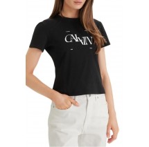 CALVIN KLEIN JEANS SEASONAL GRAPHIC SLIM T-SHIRT ΜΠΛΟΥΖΑ ΓΥΝΑΙΚΕΙΑ BLACK