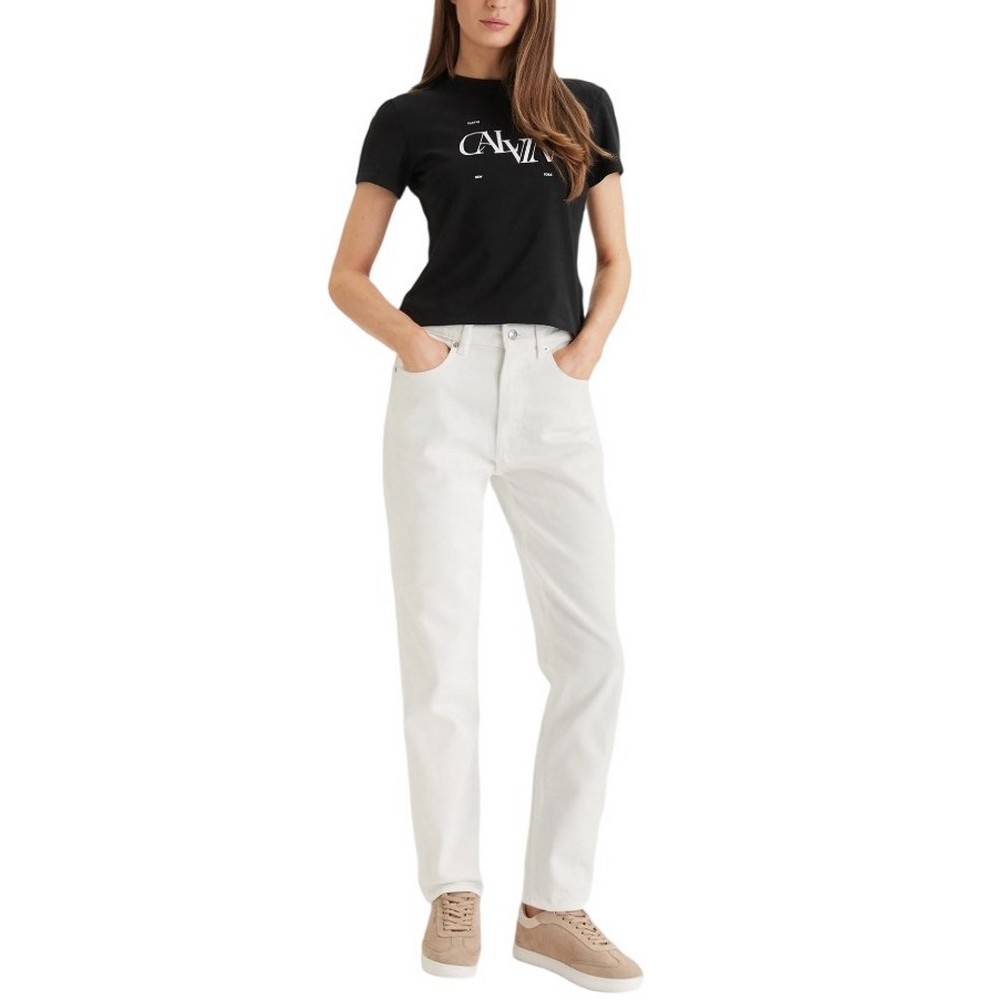CALVIN KLEIN JEANS SEASONAL GRAPHIC SLIM T-SHIRT ΜΠΛΟΥΖΑ ΓΥΝΑΙΚΕΙΑ BLACK