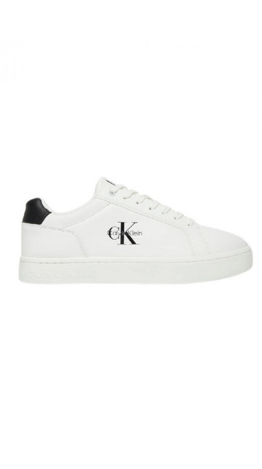 CALVIN KLEIN JEANS CHUNKY CUPSOLE LACEUP LTH ΠΑΠΟΥΤΣΙ ΑΝΔΡΙΚΟ WHITE/BLACK