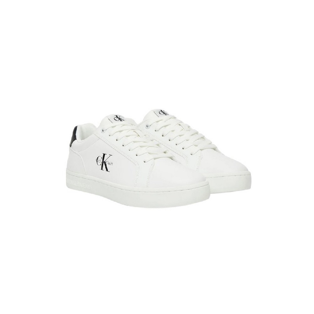 CALVIN KLEIN JEANS CHUNKY CUPSOLE LACEUP LTH ΠΑΠΟΥΤΣΙ ΑΝΔΡΙΚΟ WHITE/BLACK