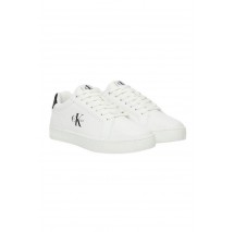 CALVIN KLEIN JEANS CHUNKY CUPSOLE LACEUP LTH ΠΑΠΟΥΤΣΙ ΑΝΔΡΙΚΟ WHITE/BLACK