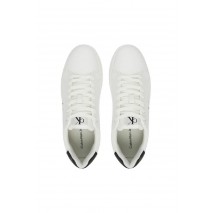CALVIN KLEIN JEANS CHUNKY CUPSOLE LACEUP LTH ΠΑΠΟΥΤΣΙ ΑΝΔΡΙΚΟ WHITE/BLACK
