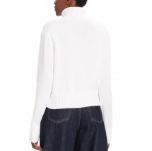 CALVIN KLEIN JEANS CHENILLE MONOLOGO SWEATER ΜΠΛΟΥΖΑ ΠΛΕΚΤΗ ΓΥΝΑΙΚΕΙΑ BRILLIANT WHITE
