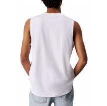 CALVIN KLEIN JEANS WOVEN LABEL TANK ΜΠΛΟΥΖΑ ΑΝΔΡΙΚΗ BRIGHT WHITE