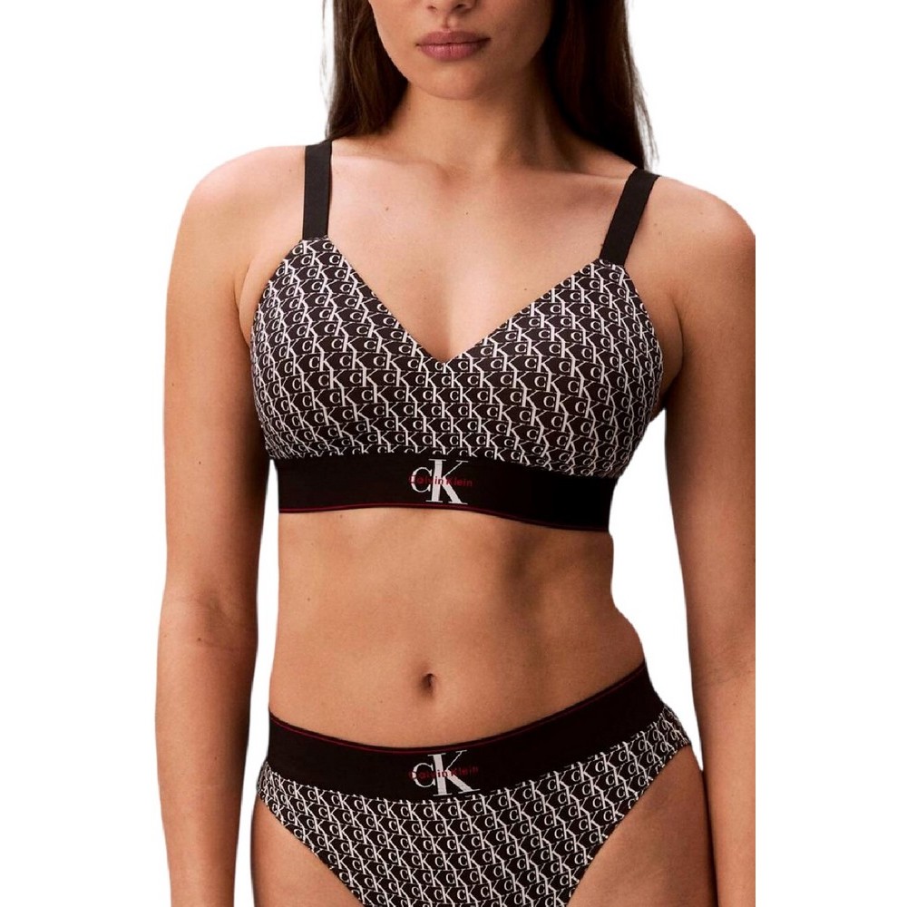 CALVIN KLEIN LIGHTLY LINED BRALETTE ΕΣΩΡΟΥΧΟ ΓΥΝΑΙΚΕΙΟ CK BLACK