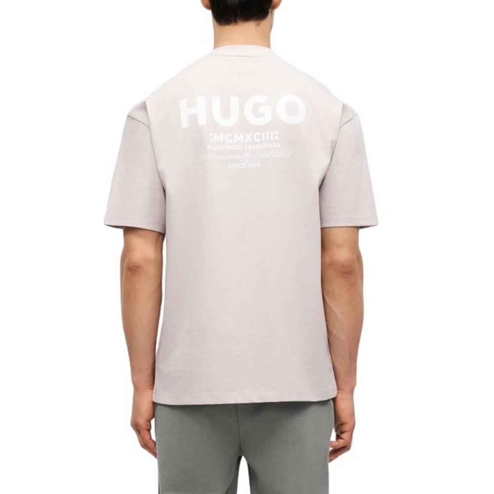 HUGO BOSS JERSEY NALONO T-SHIRT ΜΠΛΟΥΖΑ ΑΝΔΡΙΚΗ SOFT PINK