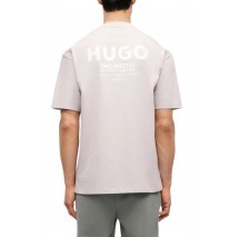 HUGO BOSS JERSEY NALONO T-SHIRT ΜΠΛΟΥΖΑ ΑΝΔΡΙΚΗ SOFT PINK