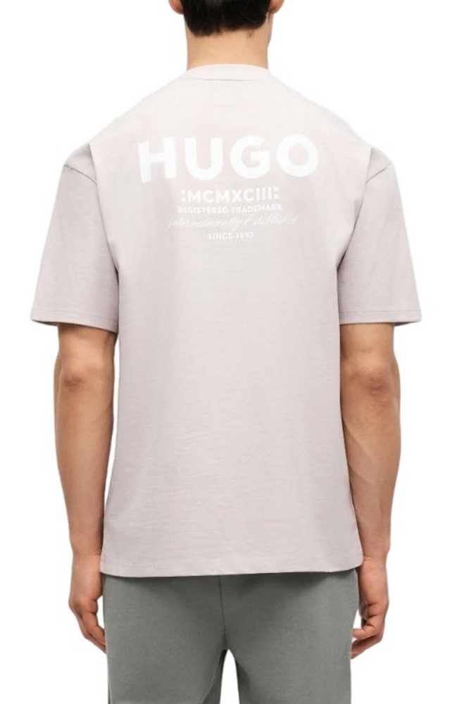 HUGO BOSS JERSEY NALONO T-SHIRT ΜΠΛΟΥΖΑ ΑΝΔΡΙΚΗ SOFT PINK