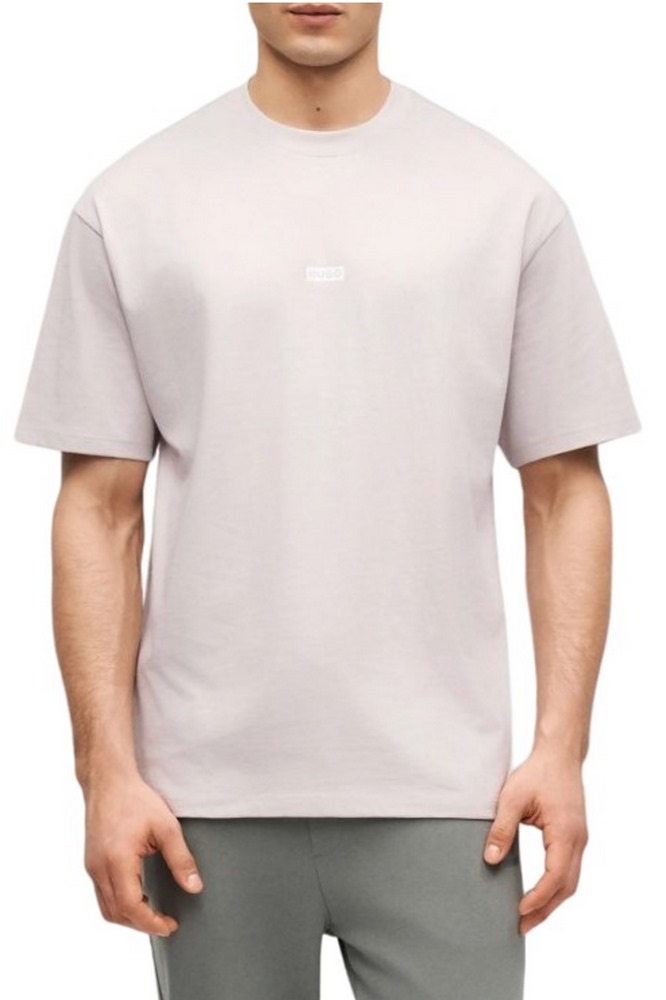HUGO BOSS JERSEY NALONO T-SHIRT ΜΠΛΟΥΖΑ ΑΝΔΡΙΚΗ SOFT PINK