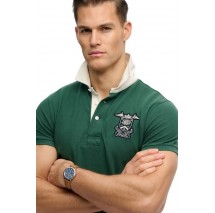 SUPERDRY D1 OVIN VINTAGE PIQUE RUGBY POLO T-SHIRT ΜΠΛΟΥΖΑ ΑΝΔΡΙΚΗ GREEN