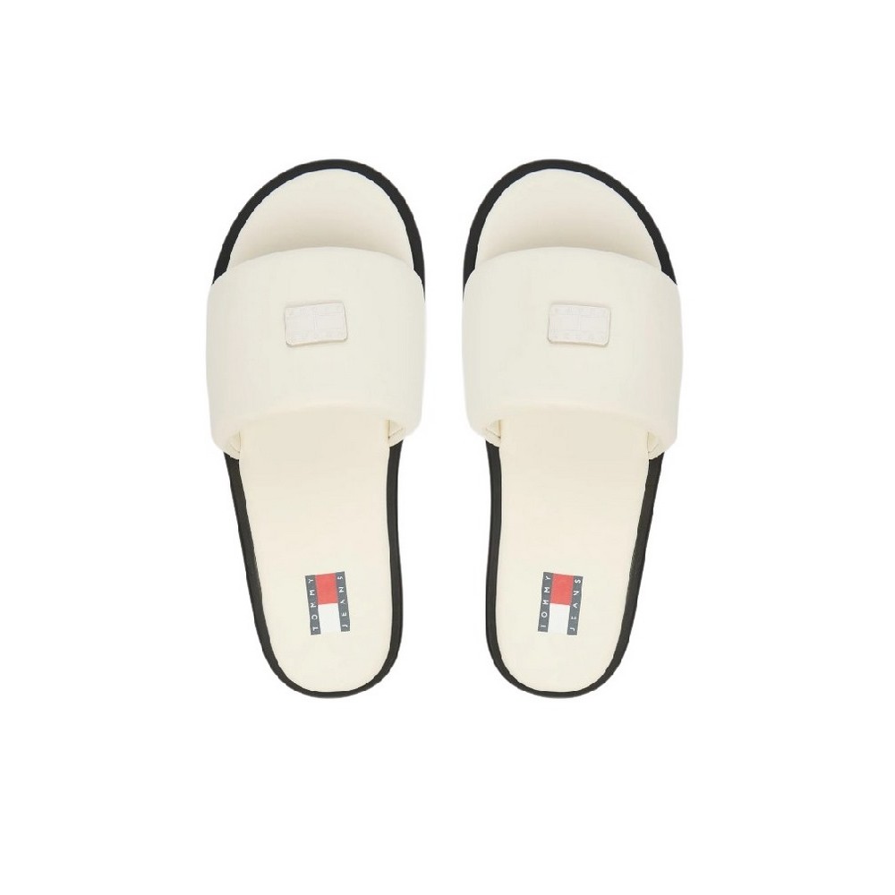 TOMMY JEANS SOFT PADDED CASUAL SLIDE ΠΑΝΤΟΦΛΑΓΥΝΑΙΚΕΙΑ IVORY