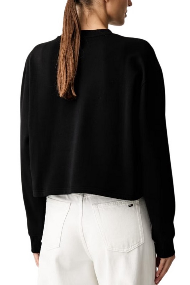 HUGO BOSS DAMASWEE SWEATSHIRT ΜΠΛΟΥΖΑ ΦΟΥΤΕΡ ΓΥΝΑΙΚΕΙΑ BLACK