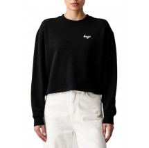 HUGO BOSS DAMASWEE SWEATSHIRT ΜΠΛΟΥΖΑ ΦΟΥΤΕΡ ΓΥΝΑΙΚΕΙΑ BLACK