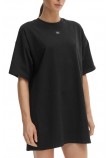 CALVIN KLEIN JEANS WOVEN LABEL OVERSIZED TEE DRESS ΦΟΡΕΜΑ ΓΥΝΑΙΚΕΙΟ BLACK