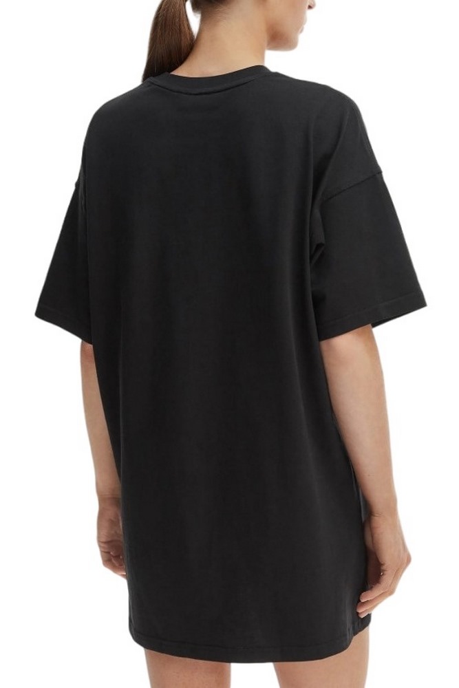 CALVIN KLEIN JEANS WOVEN LABEL OVERSIZED TEE DRESS ΦΟΡΕΜΑ ΓΥΝΑΙΚΕΙΟ BLACK