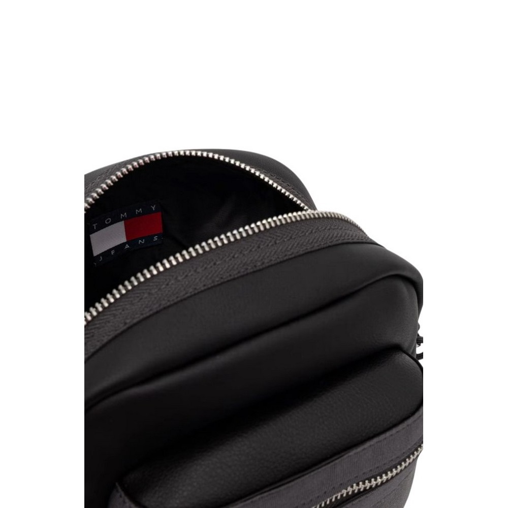TOMMY JEANS ELEVATED PU REPORTER ΤΣΑΝΤΑ ΑΝΔΡΙΚΗ BLACK