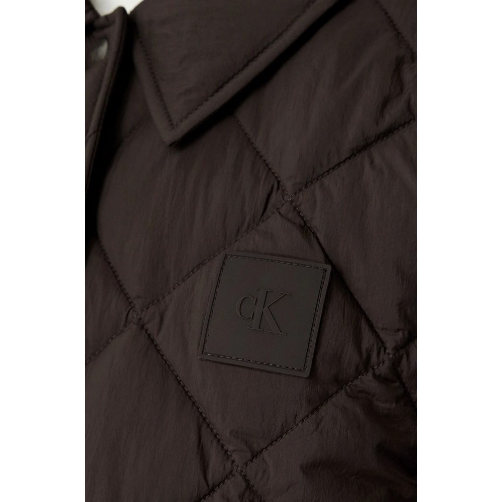 CALVIN KLEIN JEANS ULW SHORT SEASONAL QUILTED LINER ΜΠΟΥΦΑΝ ΓΥΝΑΙΚΕΙΟ COFFEE