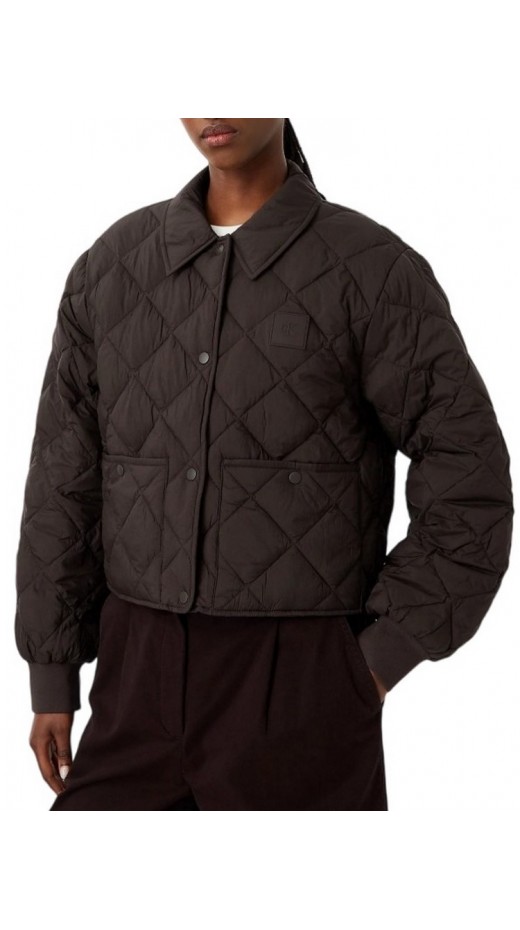 CALVIN KLEIN JEANS ULW SHORT SEASONAL QUILTED LINER ΜΠΟΥΦΑΝ ΓΥΝΑΙΚΕΙΟ COFFEE