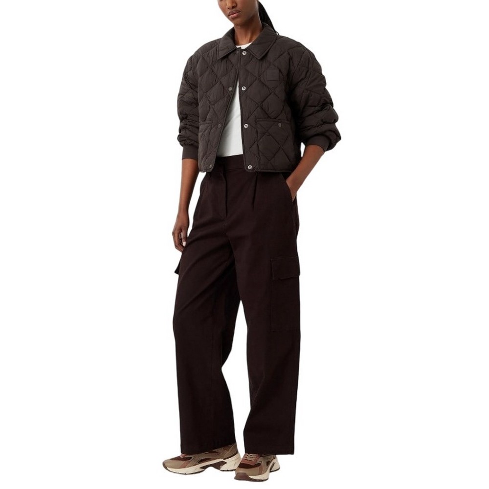 CALVIN KLEIN JEANS ULW SHORT SEASONAL QUILTED LINER ΜΠΟΥΦΑΝ ΓΥΝΑΙΚΕΙΟ COFFEE