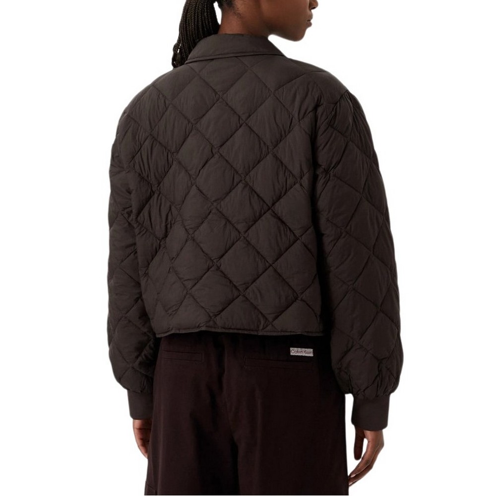CALVIN KLEIN JEANS ULW SHORT SEASONAL QUILTED LINER ΜΠΟΥΦΑΝ ΓΥΝΑΙΚΕΙΟ COFFEE