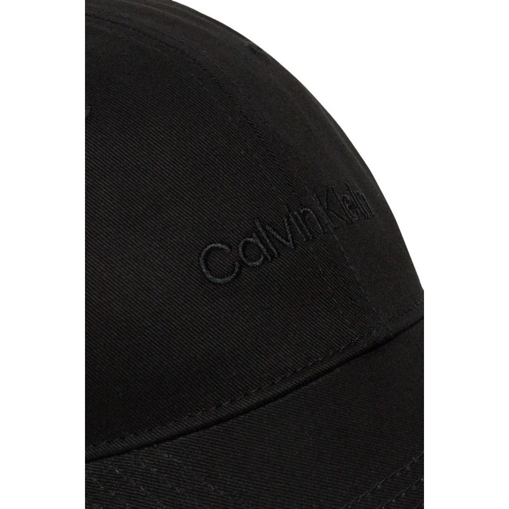 CALVIN KLEIN LOGO EMBROIDERY BASEBALL CAP ΚΑΠΕΛΟ ΑΝΔΡΙΚΟ BLACK