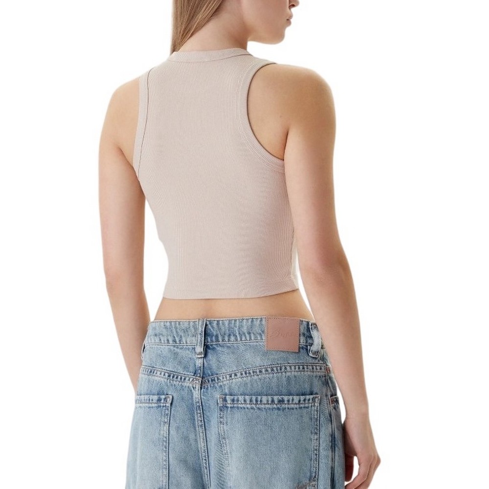 GUESS EDIE TANK ΤΟΠ ΓΥΝΑΙΚΕΙΟ BEIGE