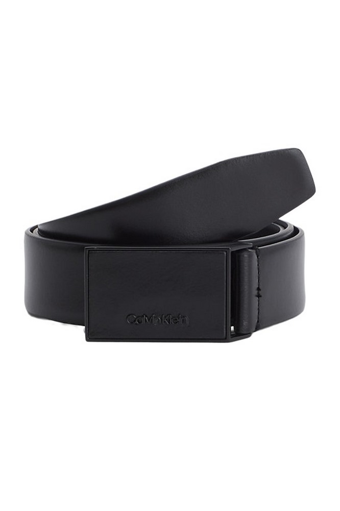 CALVIN KLEIN JEANS LEATHER INLAY PAYQUE 35MM ΖΩΝΗ ΑΝΔΡΙΚΗ BLACK