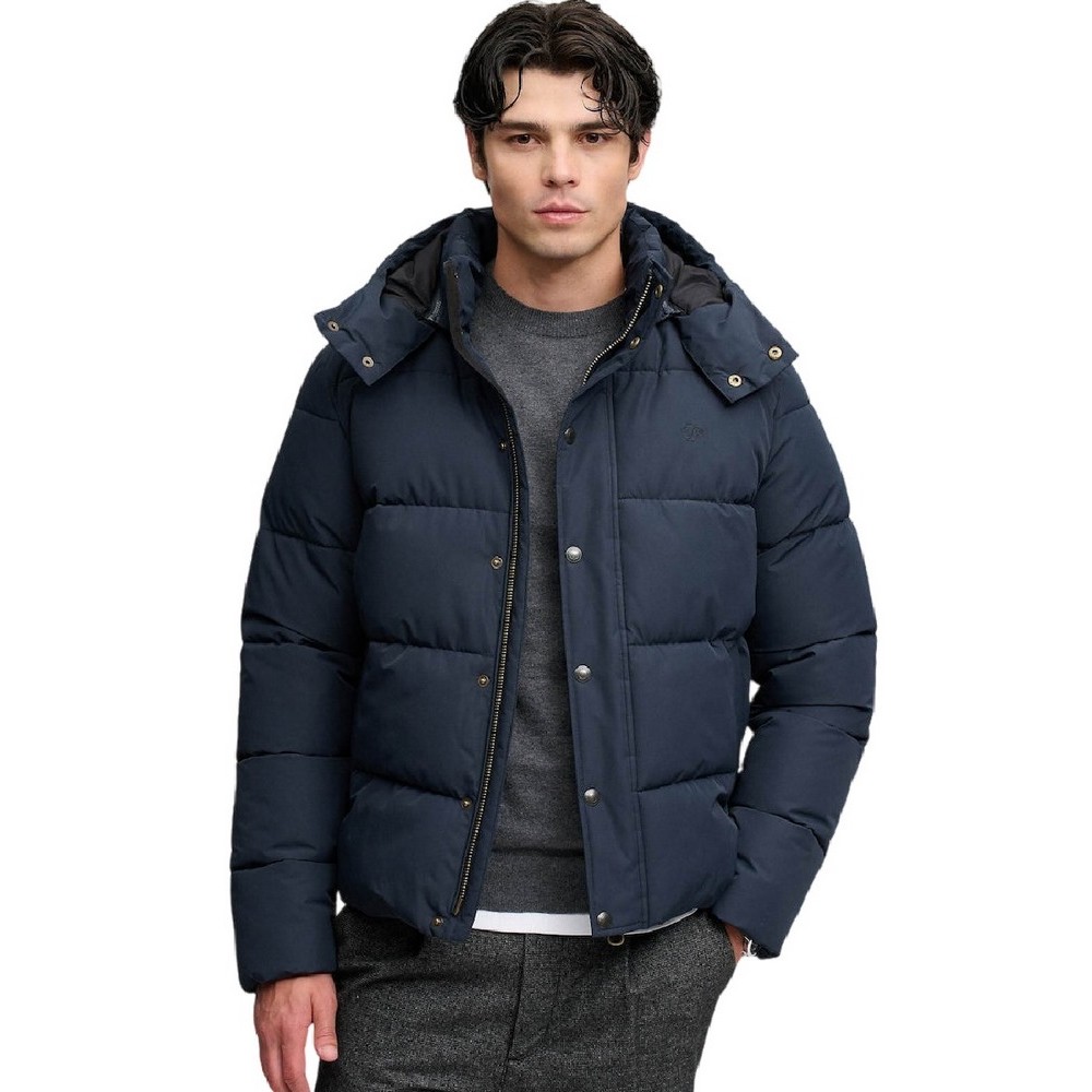 SUPERDRY PREMIUM HOOD PUFFER JKT ΜΠΟΥΦΑΝ ΑΝΔΡΙΚΟ ECLIPSE NAVY