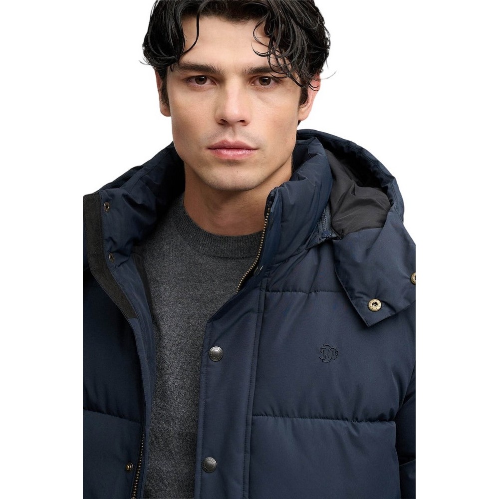 SUPERDRY PREMIUM HOOD PUFFER JKT ΜΠΟΥΦΑΝ ΑΝΔΡΙΚΟ ECLIPSE NAVY