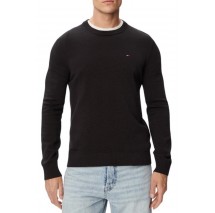 TOMMY JEANS SLIM ESS LIGHT SWEATER EXT ΠΛΕΚΤΗ ΜΠΛΟΥΖΑ ΑΝΔΡΙΚΗ BLACK