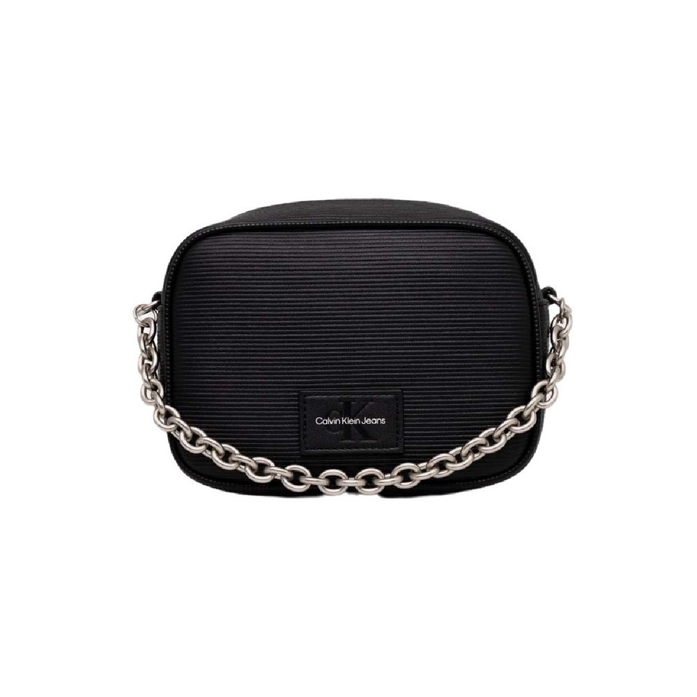 CALVIN KLEIN SCULPTED CAMERA BAG18 W/GHAIN ΤΣΑΝΤΑ ΓΥΝΑΙΚΕΙΑ BLACK