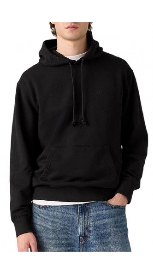LEVIS THE ORIGINAL HM HOODIE ΜΠΛΟΥΖΑ ΦΟΥΤΕΡ ΑΝΔΡΙΚΗ BLACK