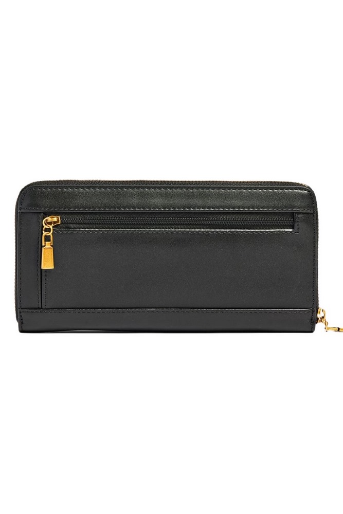 GUESS LAUREL SLG LARGE ZIP AROUND ΑΞΕΣΟΥΑΡ ΠΟΡΤΟΦΟΛΙ  ΓΥΝΑΙΚΕΙΟ BLACK