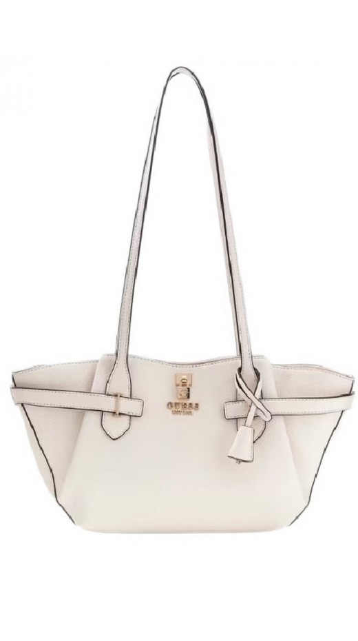 GUESS YESBA GRLFRND SHOULDER SATCHEL ΤΣΑΝΤΑ ΓΥΝΑΙΚΕΙΑ OFF WHITE