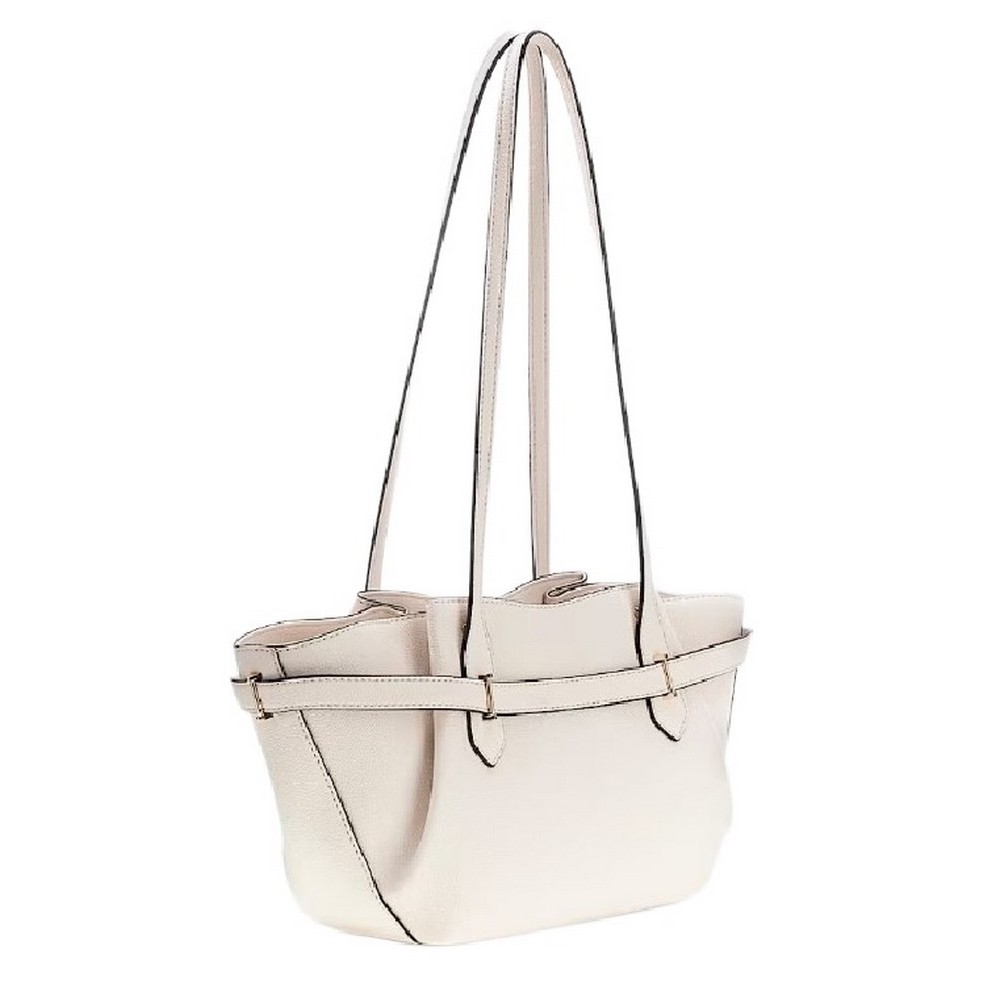 GUESS YESBA GRLFRND SHOULDER SATCHEL ΤΣΑΝΤΑ ΓΥΝΑΙΚΕΙΑ OFF WHITE