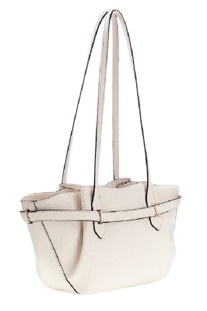 GUESS YESBA GRLFRND SHOULDER SATCHEL ΤΣΑΝΤΑ ΓΥΝΑΙΚΕΙΑ OFF WHITE