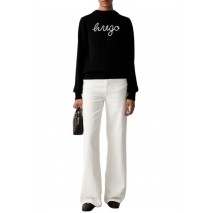 HUGO BOSS SAJE B SWEATER ΜΠΛΟΥΖΑ ΠΛΕΚΤΗ ΓΥΝΑΙΚΕΙΑ BLACK