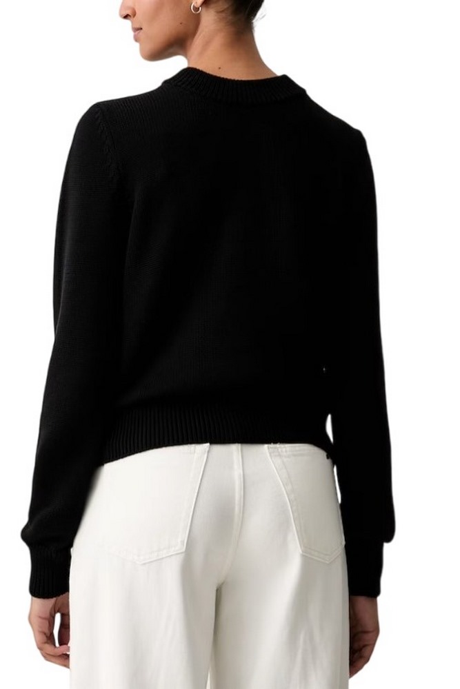 HUGO BOSS SAJE B SWEATER ΜΠΛΟΥΖΑ ΠΛΕΚΤΗ ΓΥΝΑΙΚΕΙΑ BLACK