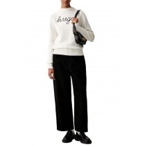 HUGO BOSS SAJE B SWEATER ΜΠΛΟΥΖΑ ΠΛΕΚΤΗ ΓΥΝΑΙΚΕΙΑ WHITE