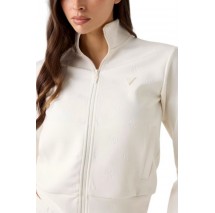 GUESS CALISTA 4G FULL ZIP ΖΑΚΕΤΑ ΦΟΥΤΕΡ ΓΥΝΑΙΚΕΙΑ OFF WHITE